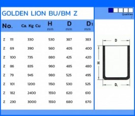 Crucible goldenlion spec shape bubm Z ntnthai